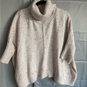 LOFT Cozy Cream Turtleneck Sweater